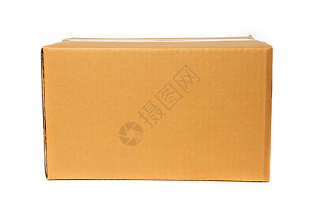 在白色背景上孤立的纸板盒命令搬迁房地产中介配送用品胶带运输货物邮件图片