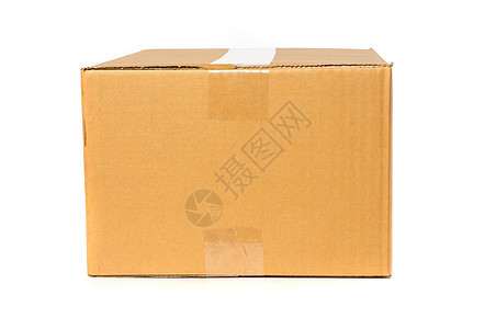 在白色背景上孤立的纸板盒包装商品用品托运储存房地产商业仓库家居储物图片
