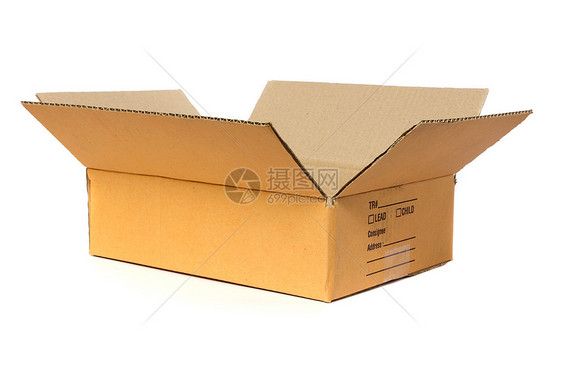 开放纸箱纸盒邮件礼物用品发送仓库储物搬运工包装旅行图片