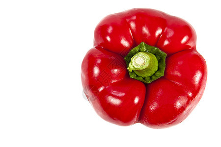 红铃辣椒胡椒红色蔬菜空白白色颜色食物绿色健康饮食图片