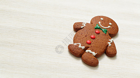 圣诞姜饼饼干家庭季节性食物香料甜点聪明人烘焙姜饼人装饰冰镇图片
