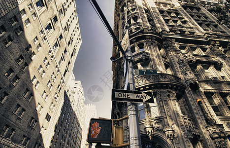 美国纽约市建筑图 纽约的建筑图全景工作天际金融经济旅行地标阴影街道市中心图片