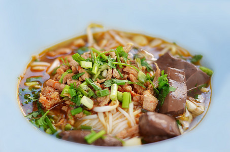 泰式泰国食品烹饪午餐面条文化异国情调辣椒草药美食蔬菜图片