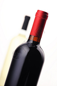 一组葡萄酒瓶团体白酒背景图片