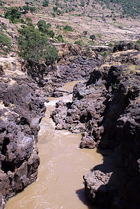 埃塞俄比亚河流域风景岩石峡谷荒野图片