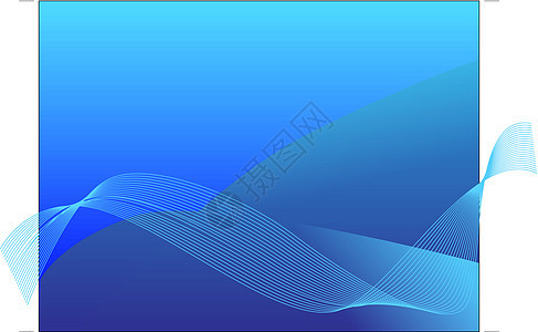 蓝色抽象矢量背景电脑运动绘画曲线数字化墙纸创造力条纹插图水平图片