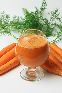 胡萝卜和胡萝卜汁营养素营养玻璃活力果汁早餐蔬菜食品饮料美食图片