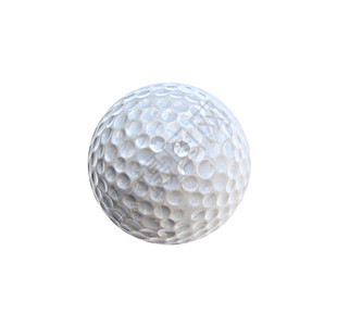 高尔夫球在白色上被孤立娱乐光泽度圆圈圆形剪裁爱好挑战小路休闲乐趣图片