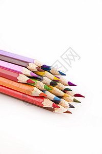 彩色铅笔 - 孤立图片