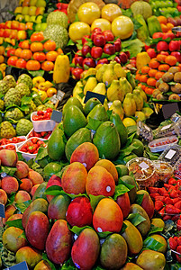 拉波克里亚水果 世界著名的巴塞罗那市场 西班牙图片