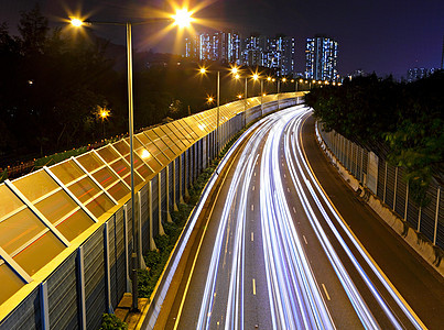 夜间公路射线风景场景划分路口运动曲线土地车辆街道图片