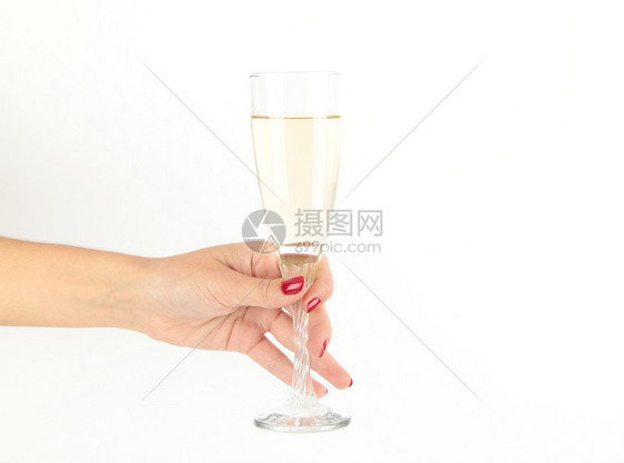 握着香槟杯的手乐趣玻璃纪念日生日酒精魅力派对胜利案件周年图片
