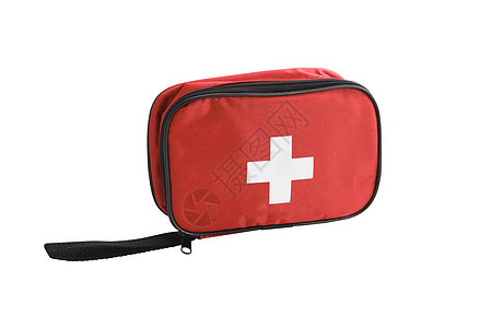 孤立的急救包水平生活救援白色医疗药品红色工具成套图片