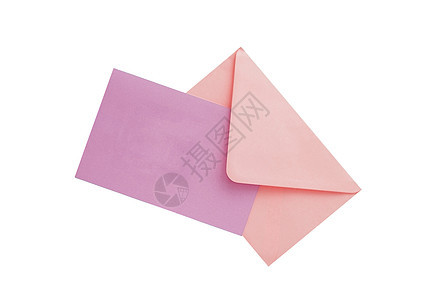 粉红色和紫色信封风化邮件棕色白色卡片文档水平空白宏观问候语图片