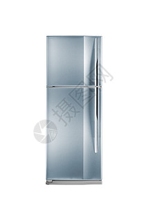 双门冷冻柜的剪切路径白色小路剪裁冰箱厨房图片
