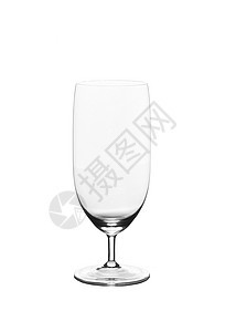清空的葡萄酒杯 孤立在白色背景上餐具高脚杯玻璃长笛图片
