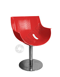 红色椅子放松座位白色家具板条休息图片