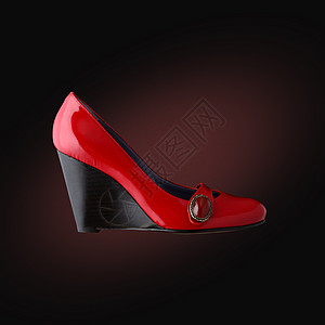 女鞋 时装照片红色奢华背景图片