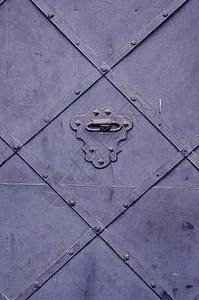 古金属门装饰物的背景建筑学黑色安全栅栏金属建筑古董灰色装饰品房子图片