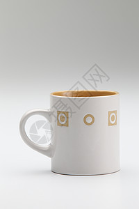 杯子陶瓷咖啡宏观厨房水平团体用具白色背景图片