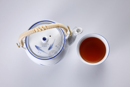 东方茶壶艺术草本阴影传统白色制品食物文化工艺茶叶图片