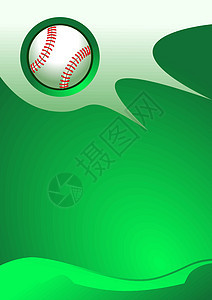 矢量棒球背景竞赛艺术卡片绿色运动闲暇插图阴影圆形推介会图片