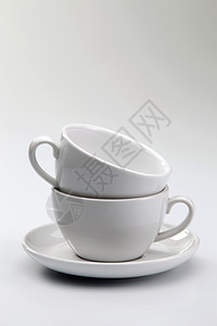 杯子团体白色用具陶瓷厨房宏观咖啡图片
