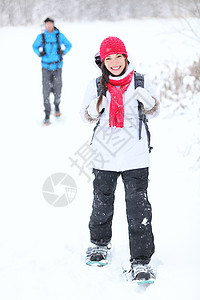 冬季徒步雪鞋图片