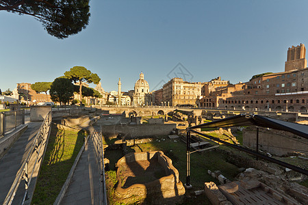 古罗马废墟地方结构游客外观建筑学石头旅游广场纪念碑目的地图片