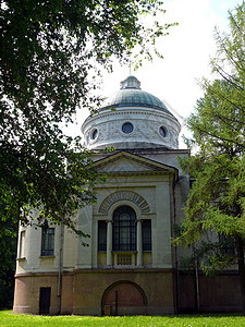约苏波夫王子的墓穴 在阿克汉盖尔斯科耶庄园奢华柱廊贵族博物馆历史建筑财富小路公园纪念碑图片