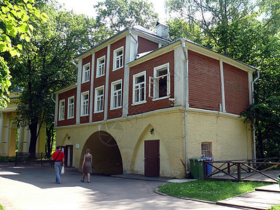 莫斯科庄园的海沟上方沟壑财产小路住宅建筑学旅游大厦旅行建筑纪念碑图片