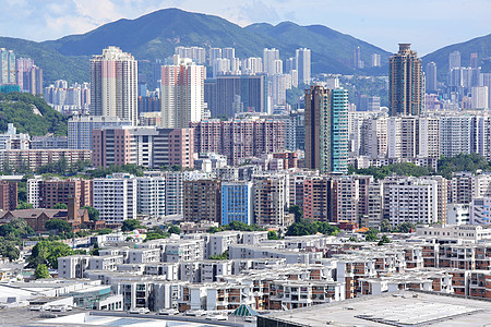 香港拥挤的大楼窗户住宅摩天大楼财产地板城市建筑高楼抵押窗帘图片