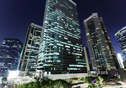 办公室黑色建造天空城市摩天大楼金融商业总部窗户蓝色图片