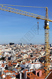 Lisboa 的起重机背景图片