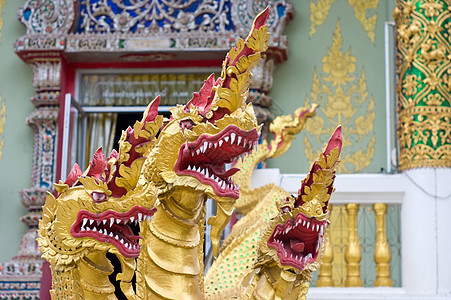佛教寺庙里的龙神像图片