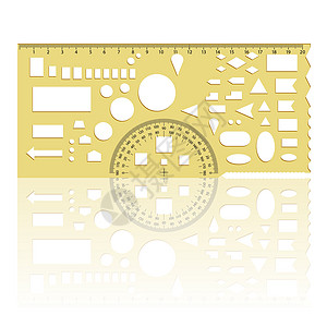 白色背景上的减速标尺统治者厘米线条工具插图技术数学几何圆圈学校图片
