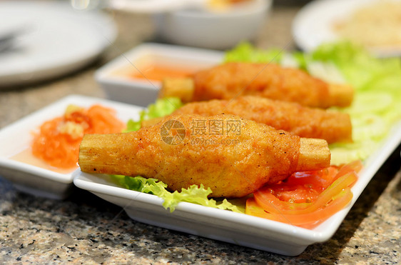 越南食物猪肉饮食叶子辣椒沙拉小吃洋葱草本植物香菜蔬菜图片