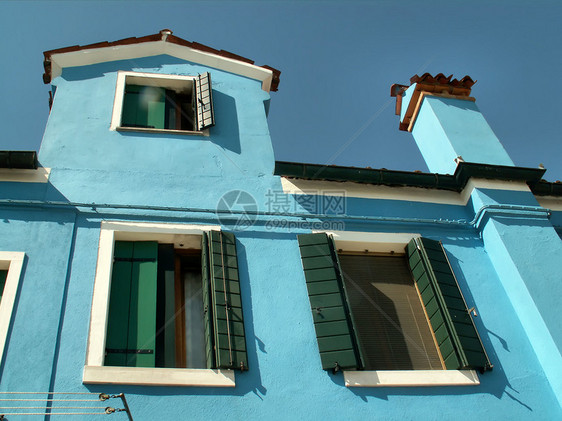 蓝色房子项目住宅公寓插图建筑师住房建筑学建筑居住家庭图片
