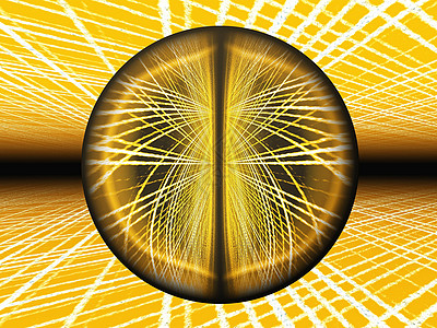 橙色球橙子金属合金技术反射镜子圆圈坡度背景图片