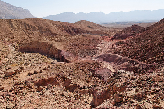 以色列内盖夫沙漠中小克拉泽的景色沙漠景观远足内盖夫蓝色砂岩沙丘悬崖旅行天空踪迹峡谷图片