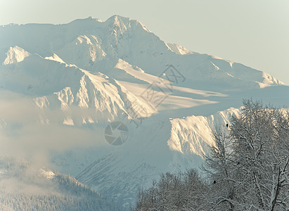 阿拉斯加山脉岩石旅行环境冻结地球生态童话公园全景风景图片