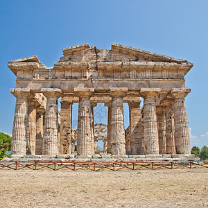帕埃斯图姆神庙意大利世界渡槽旅行遗迹柱子海王星帝国废墟文化上帝图片
