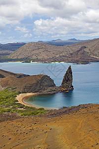 巴托洛梅岛加拉帕戈斯生态海洋假期海滩巅峰火山风景公园岩石场景图片