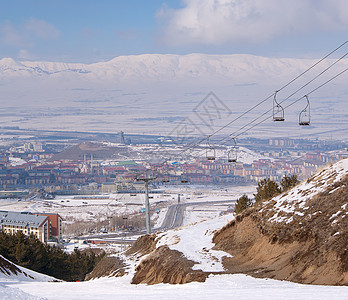 伊姆斯椅土耳其 Erzurum 的视图背景