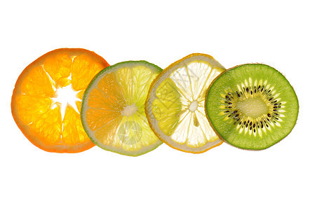切片水果柠檬奇异果营养热带团体橙子情调饮食食物小吃图片