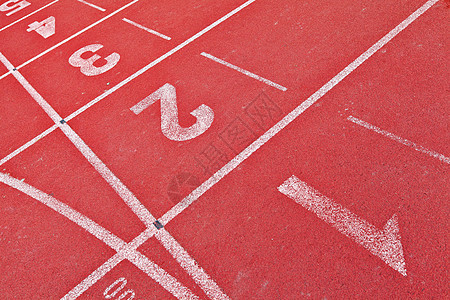 正在运行音轨地面竞争数字曲线橡皮涂胶竞赛跑步运动员车道图片