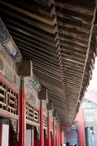 中国皇宫的屋顶伊夫王朝建筑遗产时间寺庙寓言文化天空传统神话图片