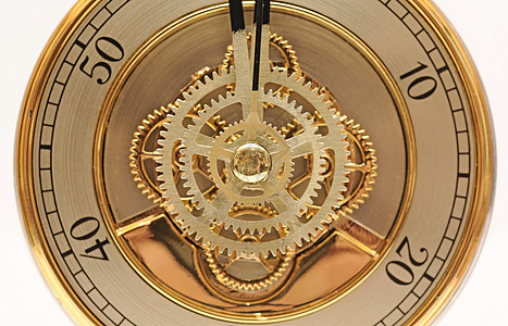 配有齿轮的闭金钟古董合金指针金属技术坚果小时拨号压力金子图片