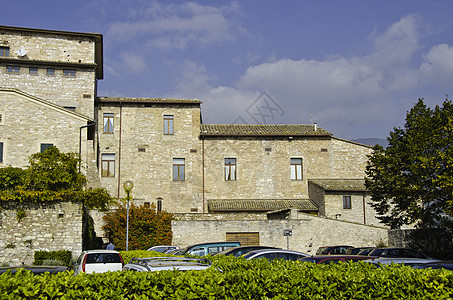 Umbria 的 Spello 建筑图旅游家园木头城市环境拼写地标历史性历史街道图片