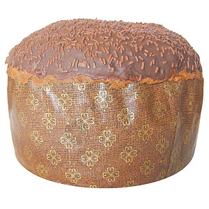 来自米兰的 Panettone 传统圣诞意大利蛋糕背景图片